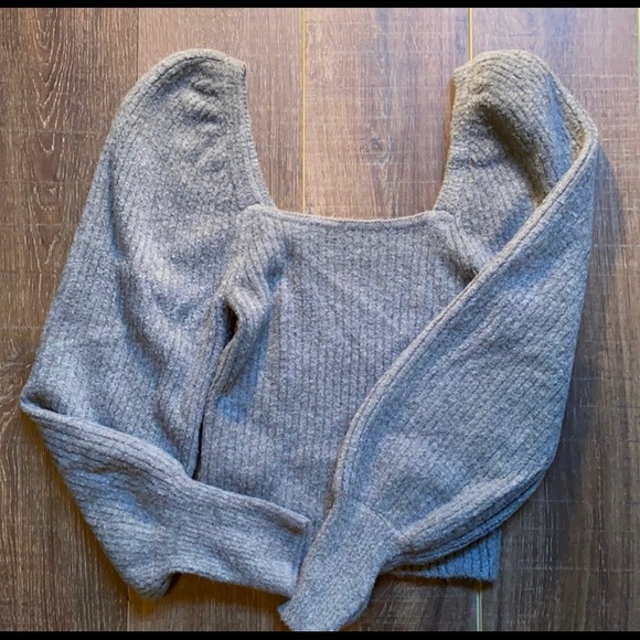 ZARA grey knit sweater - Picture 6 of 7